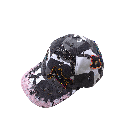 RIVA × DUGOUT PAISLEY CAMO STUDS CAP PINK