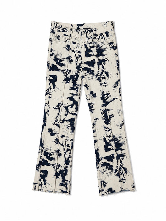MOD WRLD MARBLE FLARE DENIM