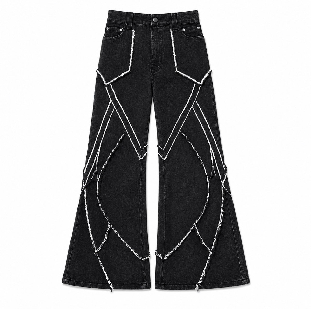 ARIA ARC STITCH FLARE DENIM