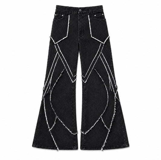 ARIA ARC STITCH FLARE DENIM